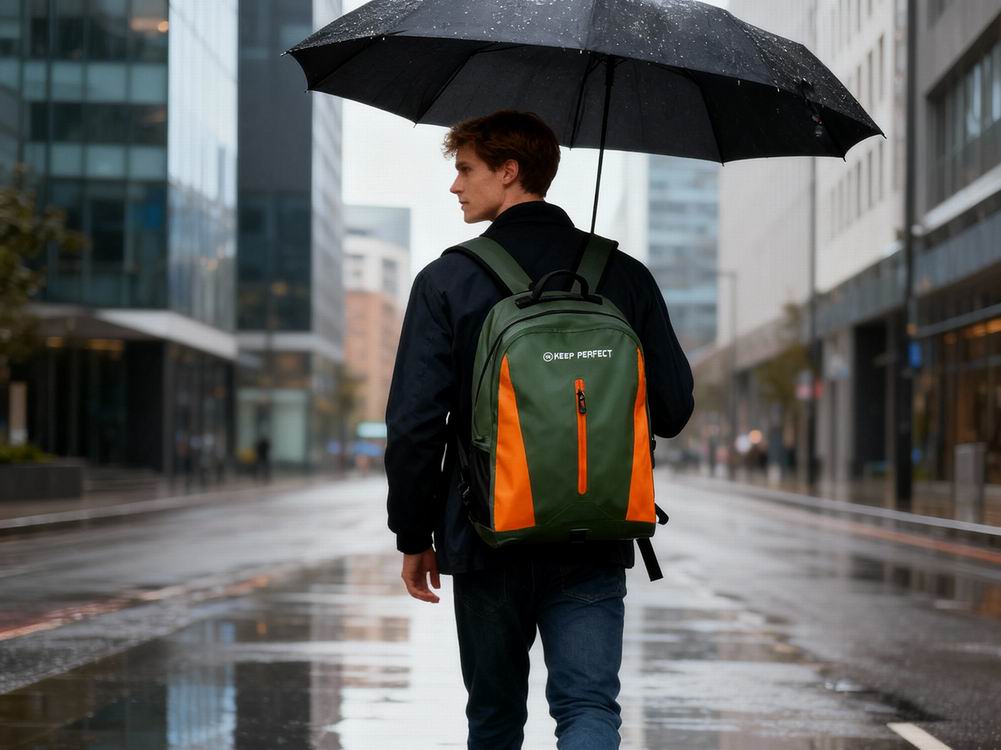 Detail of RF welded seams on dry bags